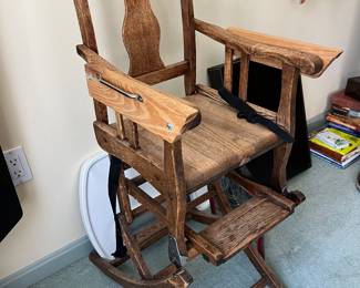 Antique child's high-chair