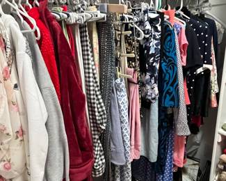 Women's clothing, shoes and purses