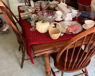 Dining room table and chairs