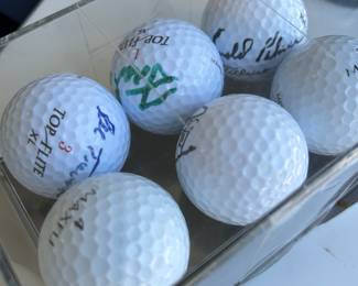 Signed Golf Balls