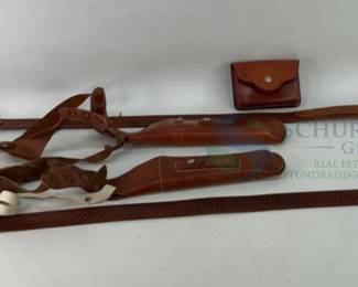 Bianchi 25 Leather Gun Holster Set