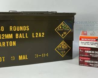 Winchester 9mm Luger 115 Gr FMJ & American Eagle Syntech Ammo