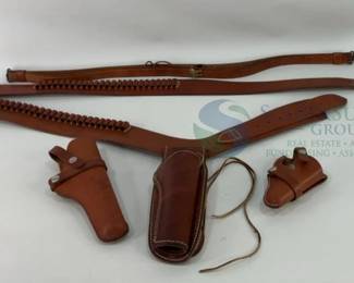 Hunter Leather Holster Set