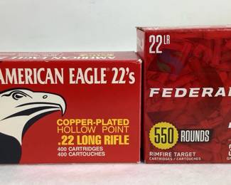 Federal & American Eagle .22 LR Rimfire Ammo