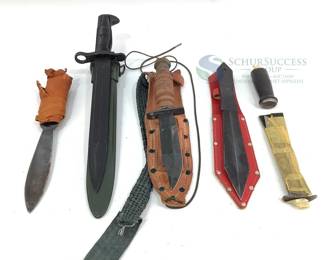 Bayonet & Various Knives