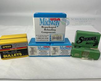 Speer 25 Cal .257 Dia 120 Gr Spitzer Boat Tail Bullets