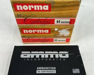 Norma .44 Magnum 236 Grains Hollow Point & Ammo Inc. .44 Special TMC