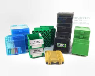 MTM Case-Gard Ammo Storage Boxes, Multi-Color, Stackable Design, 50-100 Rounds