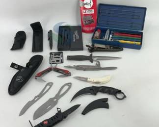 Gerber, Lansky, CRKT Multi-Tool and Knife Set with Tactical Pen and Sharpening Kit