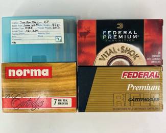 7mm Rem Mag Ammunition, Federal Premium, Norma - Multiple Bullet Types