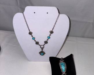 Sterling and turquoise