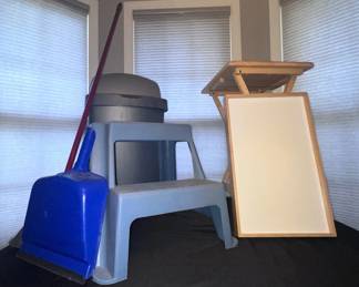 Kitchen Lot with Cleaning, Step Stool Portable Trays