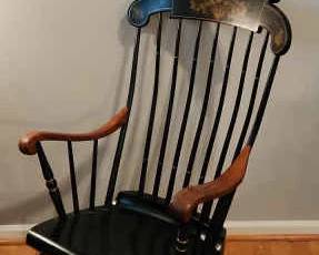 Vintage Black Rocking Chair