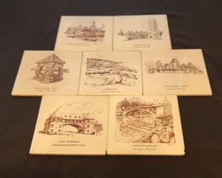 Decorative Tiles Showcasing Narragansett, Rhode Island