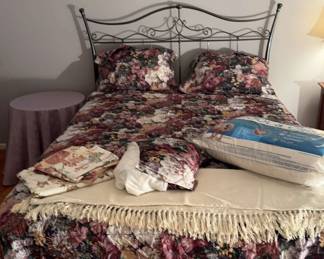 Bed With Side Table And Extras