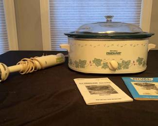 Rival Crock Pot with Braun Immersion Blender