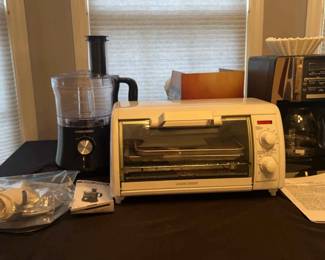 Food Processor, Coffee Maker Toaster Oven