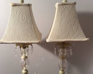 Shabby Chick Vintage Style Table Lamps