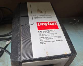 Dayton electric winch