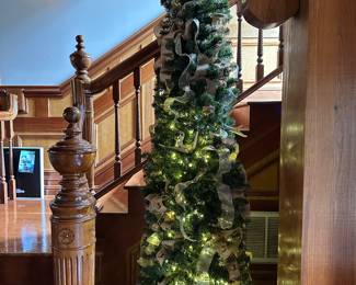 #64 - $150 - 8' Christmas tree with lights and decorations
