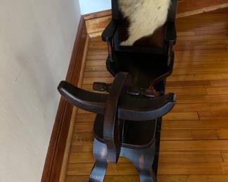 #5 - $90 - Rocking horse wooden 29wx10dx26t