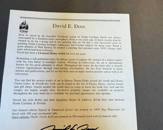 #144 - $140 - David E.Doss Disney print Fort Wildernesss Resort & Campground - Fun at Ft. Wilderness - 11x14