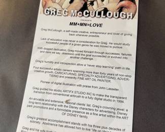 #145 - $100 - Greg Mccullough disney MM+MN= Love 