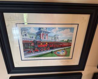 #150 - $100 - Walter E.Disney #1 Engine - larry Dotson 2021 framed 