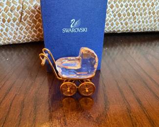 #154 - Swarovski Baby Carriage $20 w/original box