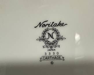 #123 - $180 - Noritake Carthage China set service for 8