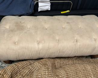 #119 - $60 - Poof end of bed bench 50wx21dx17t