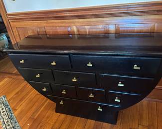 #40 - $240 - Oriental u shaped chest of drawers 10 drawers 58wx16dx33t
