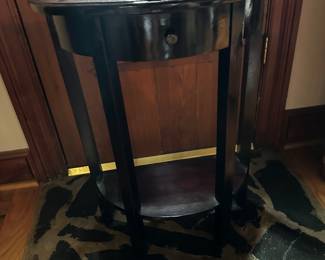 #81 - $75 - Chic teak console table 27wx12dx33t
