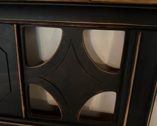 #73 - $110 - Hanging wood mirror 27wx46t