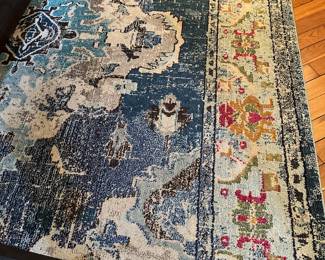 #42 - $150 - Safavieh Monaco made in Turkey area rug 9x12 navy - light blue