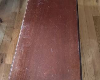 #97 - $80 - Drop leaf coffee table 52wx21dx16t leaf - 8 inch each As is
