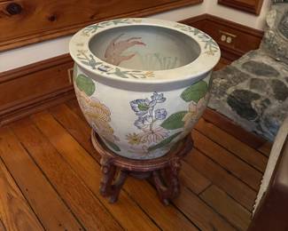 #61 - $70 - Oriental planter with stand
