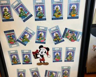 #154 Disney Pin Board 2021 Holiday Pins  $300