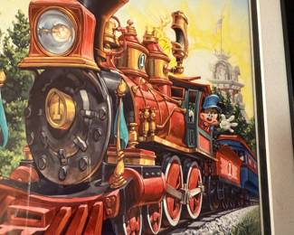 #134 - $100 - Disney Parks Greg Mccullough Disney Main Street Trolley 15.75x19.75