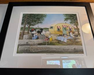 #144 - $140 - David E.Doss Disney print Fort Wildernesss Resort & Campground - Fun at Ft. Wilderness - 11x14