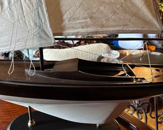 #83 - $90 - Schooner wooden ship 36wx48t