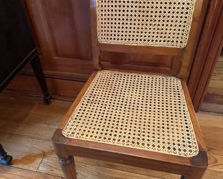 #43 - $100 - Vintage Cain chair 19wx21dx35t
