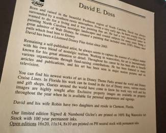 148- $100 - David E.Doss Disney  Halloween 