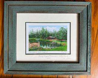 $50 - Larry Dotson Disney signed framed art Disney