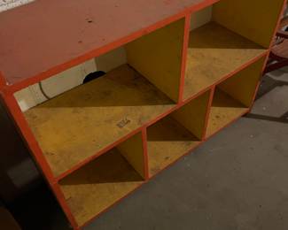 Kids' cabinet for storage - another great idea for a kids' room, classroom, or playroom!