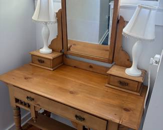 Pine vanity