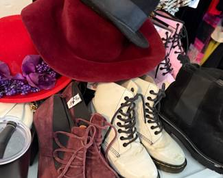 Dr. Marten Boots and hats.