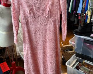 Vintage 1960s pice lace mother of the bride dress