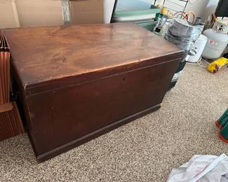 Antique Wooden Trunk