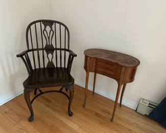 Chair, French Side Table